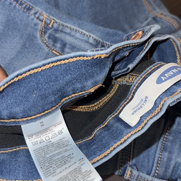 Old navy size 16 blue jeans denim girls adjustable waist ballerina style - Picture 16 of 16